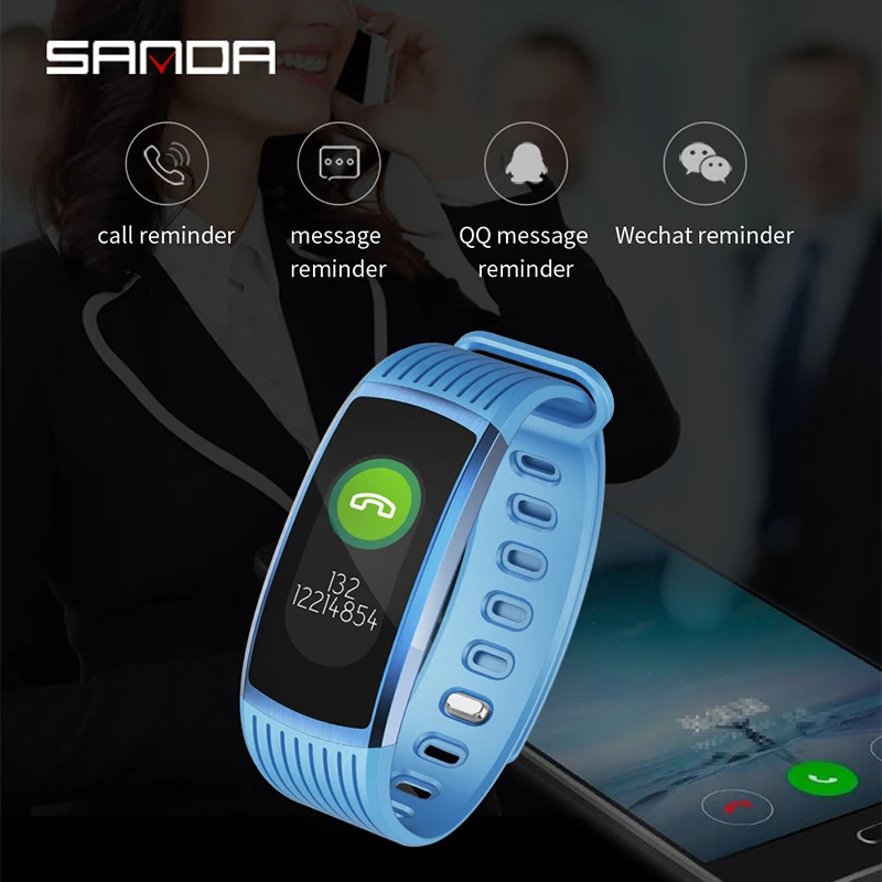 Спортивные Фитнес Смарт-часы для женщин смарт-браслет Bluetooth монитор сердечного