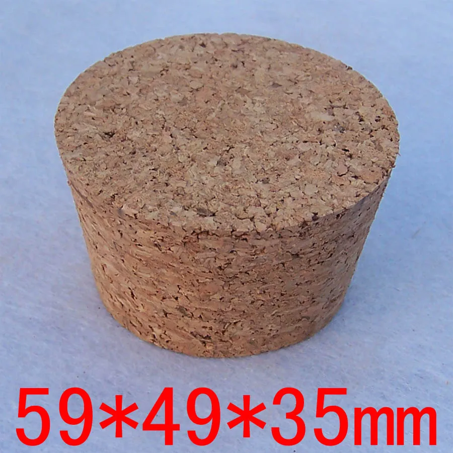 

20pcs/lot 59mm*49mm*35mm Big size Sealing Cork Bung Wine jars stopper Pudding Wishing Bottle Sealing plug cork free shipping