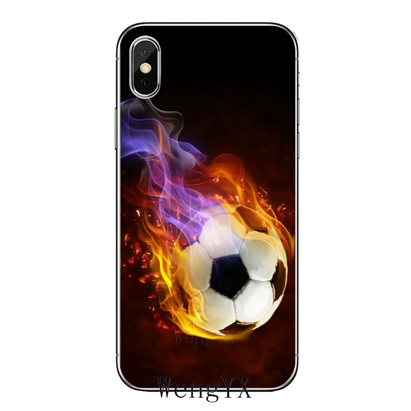 Для Nokia 2,1 3 3,1 5 5,1 6 7 plus, 8, 9, htc один A9 M10 M8 M9 E9 Desire U11 футбольного мяча на воде огонь спортивные мягкий чехол - Цвет: fire-sports-A-02