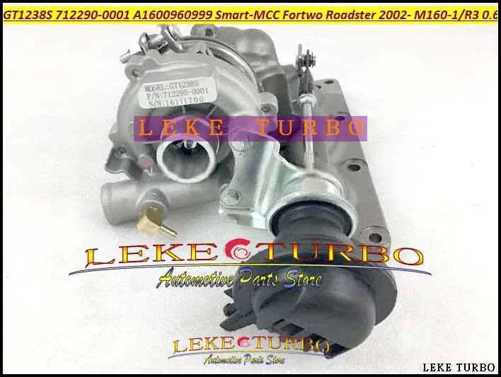 GT1238S 712290 5001S A1600960999 турбо для Smart MCC Fortwo Roadster 2002 06 M160 1 M160R3 3 Cyl 0.6L бензин|turbo turbo turbo|turbo