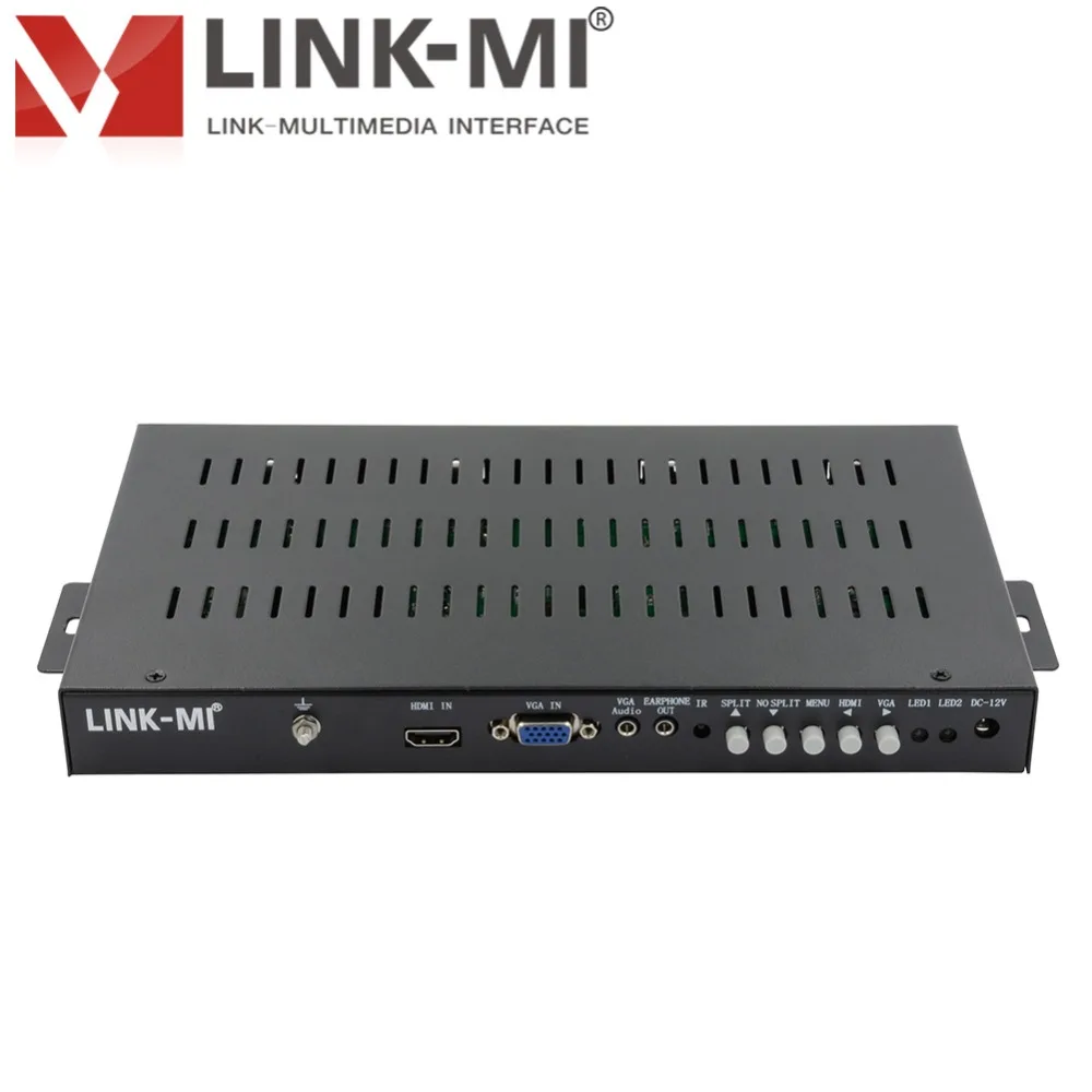 LINK MI 4K 2x2 настенный видеоконтроллер входы HDMI/VGA монитор для видеостен не требует
