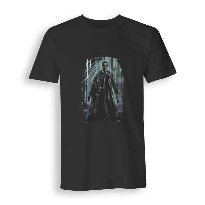 Фото Матрица Нео Мужская Размер S-3XL футболки черные одежда Матрица Нео Мужская Размер S-3XL футболки черные одежда