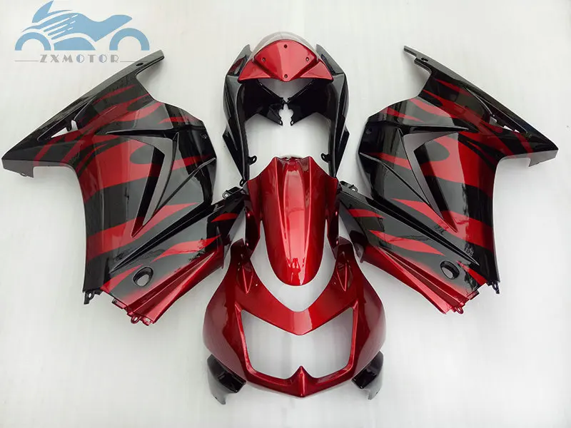 Обтекатели под давлением для Kawasaki Ninja250r 2008 2009 2010-2014 комплект обтекателей красного