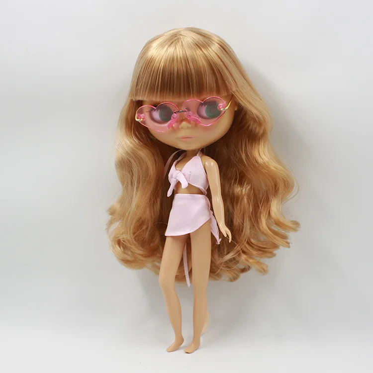Кукла blyth фабричная блонд для самостоятельной смены волос девочек|nude blythe doll|blythe