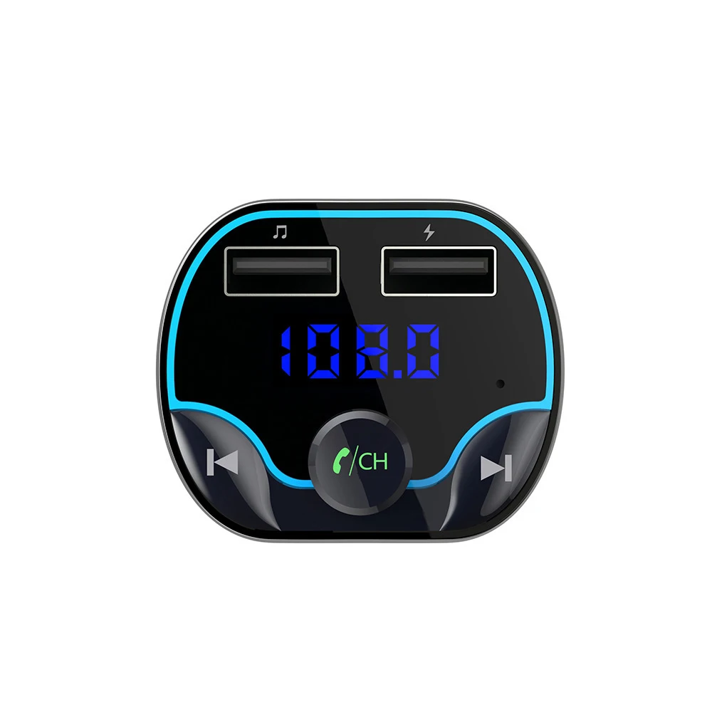 1 шт мини автомобильный FM передатчик светодиодный Дисплей 12 v 24 dual USB