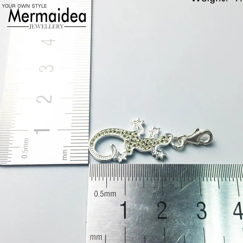 Очаровательные Подвески Gecko с серебряным покрытием подвески в виде ящерицы