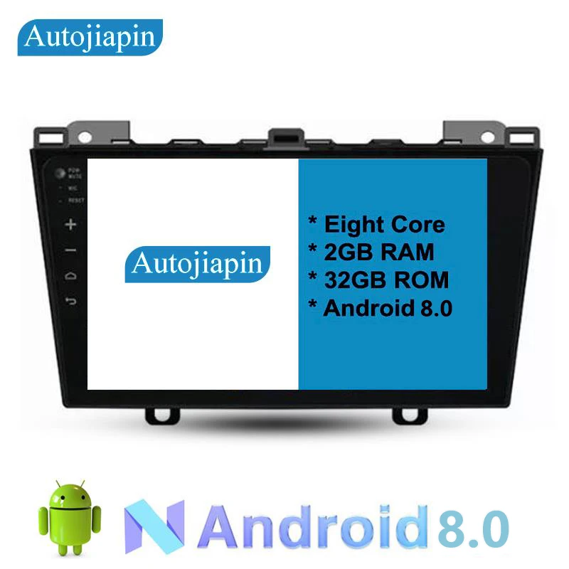 AUTOJIAPIN 9 &quotВосьмиядерный Android 8 0 2G ram 1024*600 автомобильный навигатор для Mazda 6 2008-2015 с