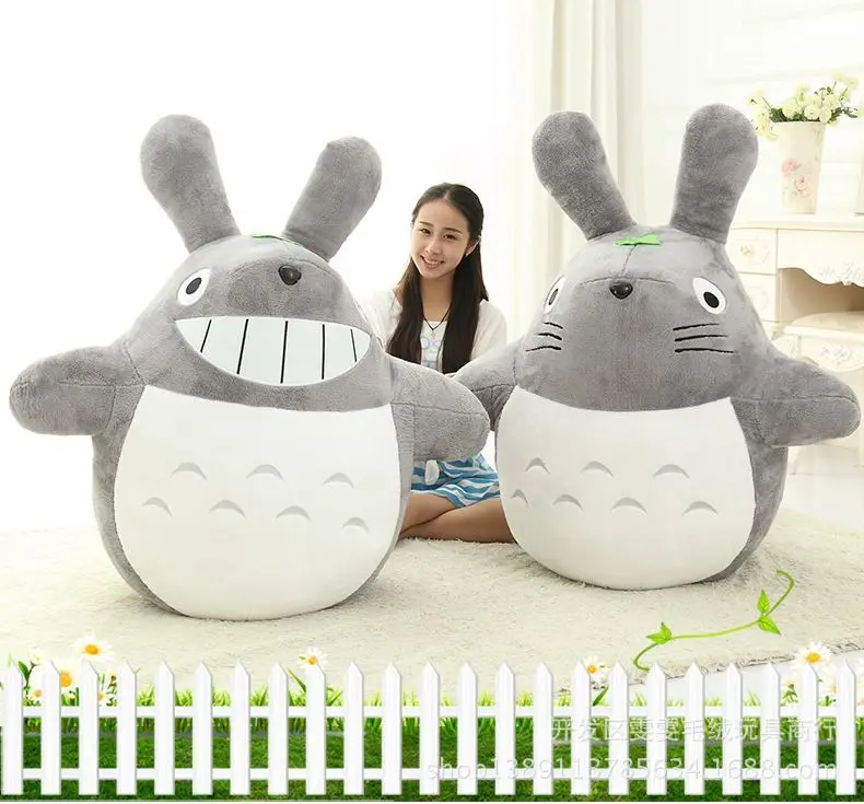 Studio Ghibli оскал Мой сосед Тоторо большой мягкий аниме плюшевая игрушка Хаяо Миядзаки Мягкая кукла подарок для детей большой и маленький размер