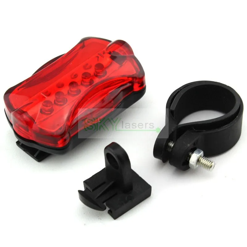 Водонепроницаемый Красный велосипед 5 световых светодиодный задний фонарь