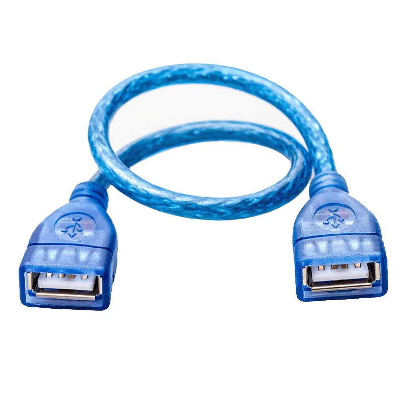 Синий Удлинительный разъем USB 2 0 Мама-мама для мыши/клавиатуры/камеры |