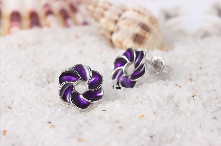 Новое поступление модные серьги-гвоздики из стерлингового серебра 925 пробы с