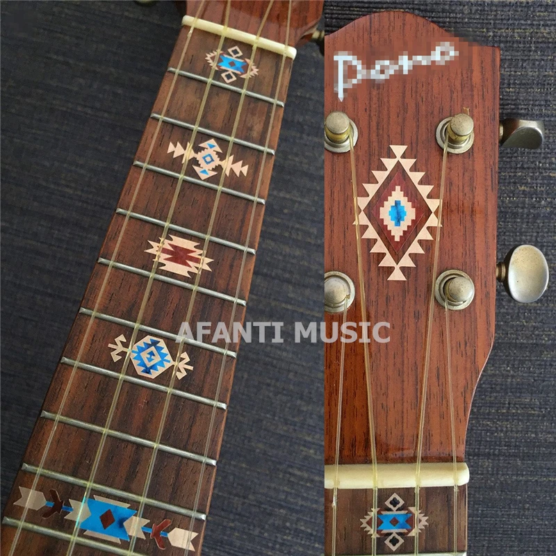 Afanti музыкальная гитара Ukelele наклейка на палец/Искусственная инкрустация