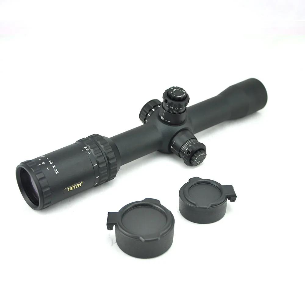 TOTEN 2 5 10x32 Снайперский прицел водонепроницаемый красный Dot. 223. 30 06. 308. 338 Ar15 длинный