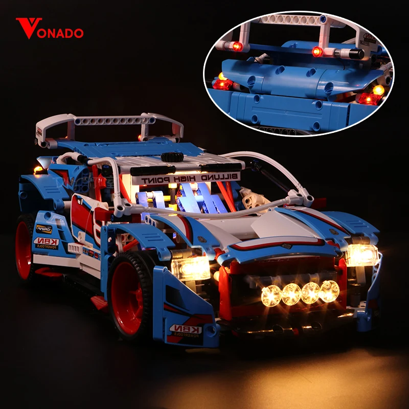 Светодиодная лампа Vonado для Lego Rally Racing Machinery Group 42077 строительные блоки гоночных