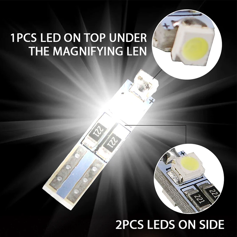Hlxg 20 шт T5 светодиодный 3528 3SMD авто 35smd клиновидный светильник лампа приборная