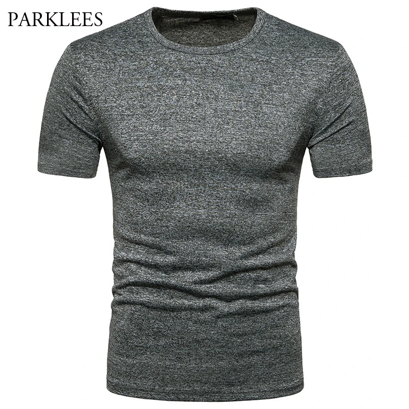 Мужская футболка с круглым вырезом Новинка лета 2018 брендовая коротким рукавом