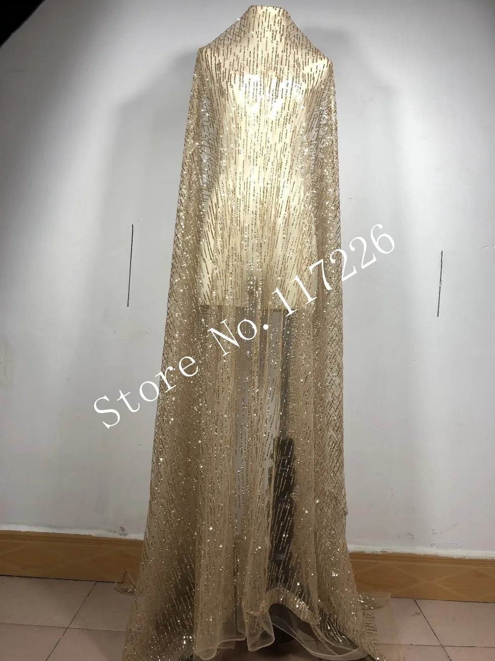 5 ярдов блестящая ткань африканский тюль без вышивки сетчатая для свадебного