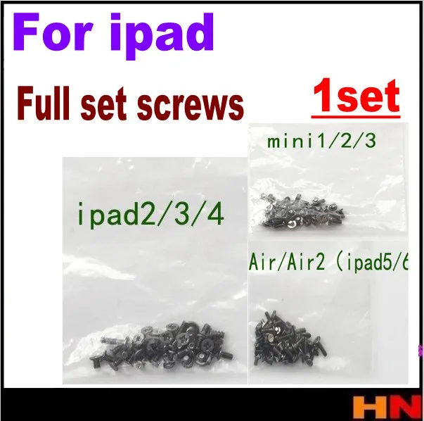 1 комплект полный набор винтов для ipad 2 3 4 5 6 mini 1 2 3 ремонт новая Замена