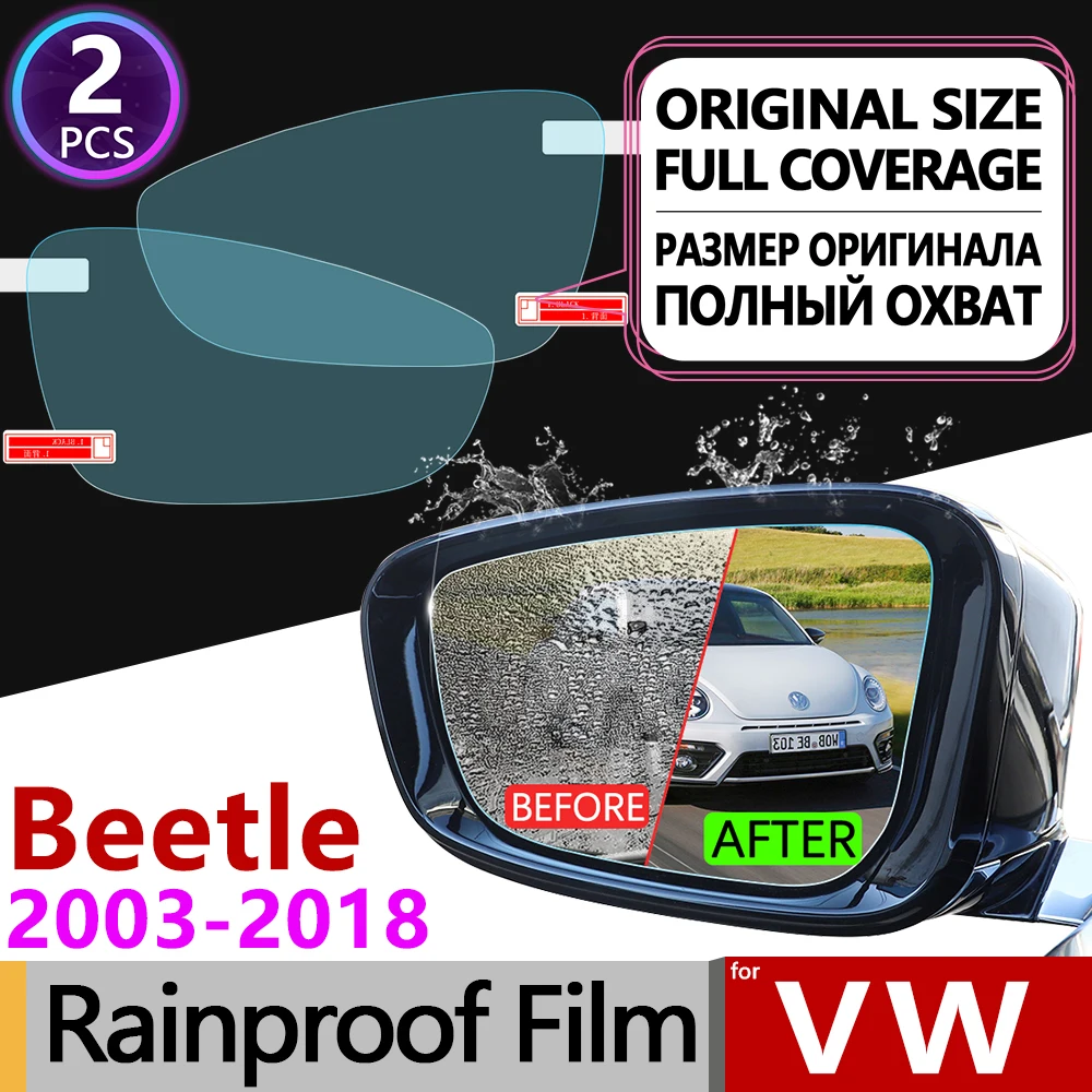 for Volkswagen VW New Beetle 2003 - 2018 A5 Full Cover Anti Fog Film Rearview Mirror Rainproof Anti-Fog Films Accessories | Автомобили и