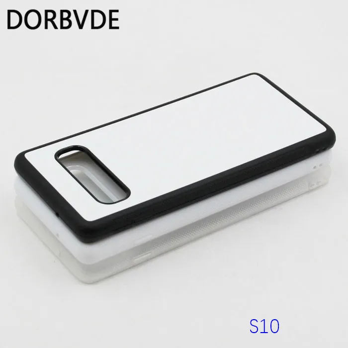 2D сублимационная Резина TPU+ PC пустая задняя крышка для samsung S10 lite S10 Plus с клеем и пластинами 200 шт./лот