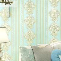 beibehang papel de parede 3d european damascus wallpaper for living room bedroom stripe wall paper roll bedroom home decoration