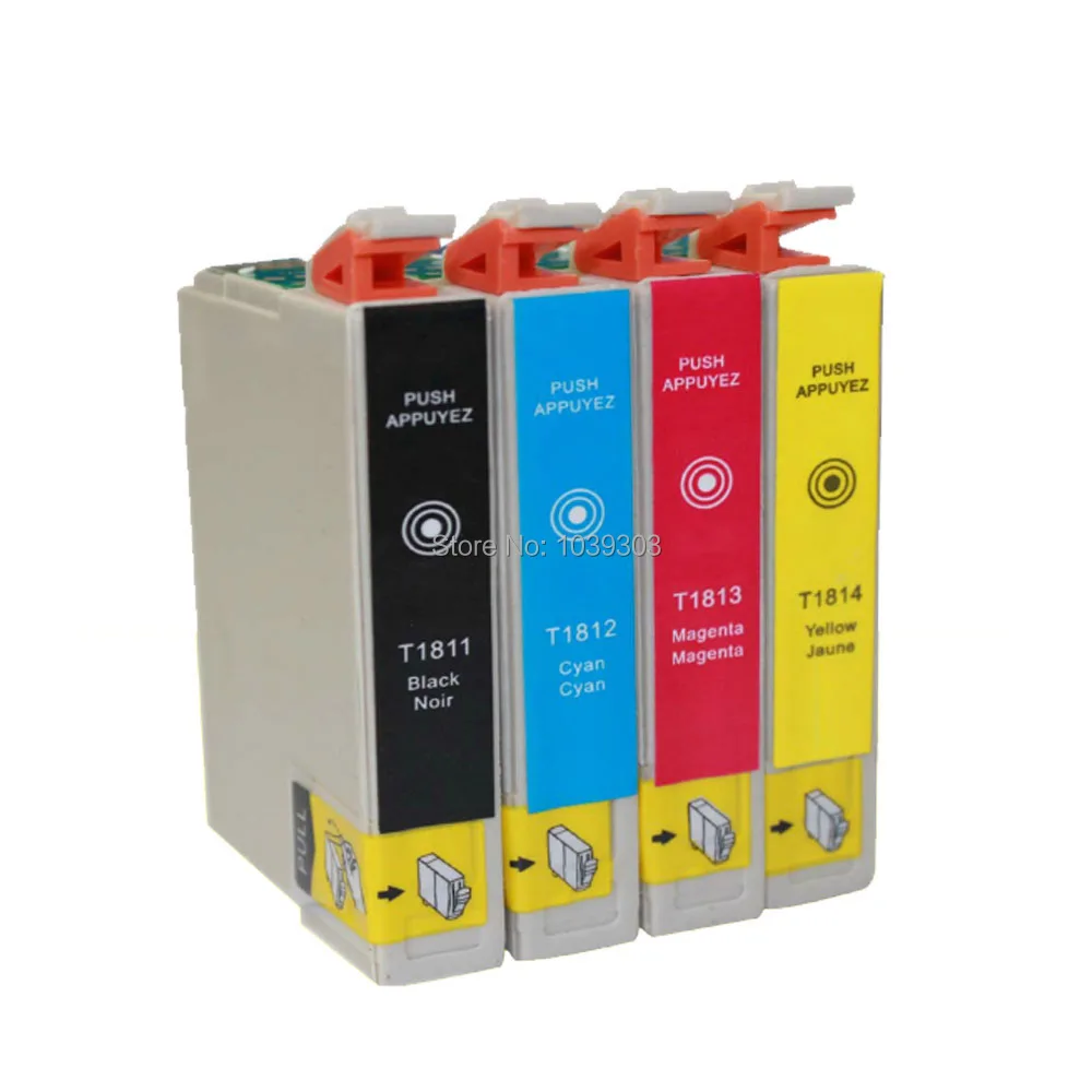4x T1811 чернильный картридж совместимый с epson XP 225 322 325 422 XP322 XP325 XP422 XP425 принтер|ink