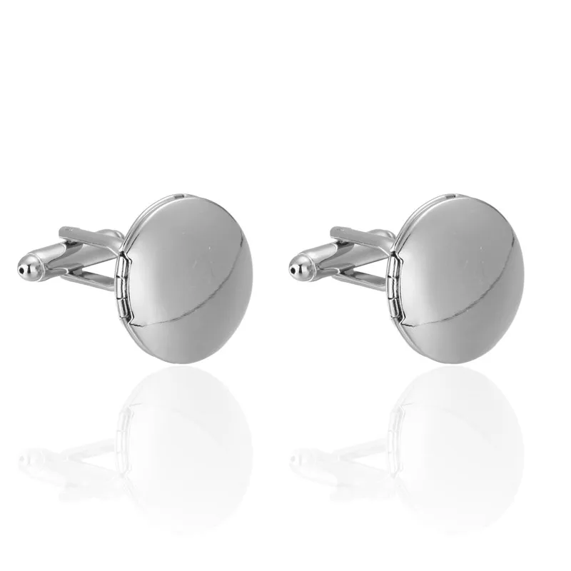 Официальная Серебристая фоторамка запонки для мужских костюмов пуговицы