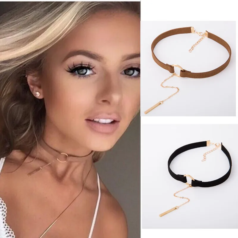 4 цвета кожаное колье для женщин ожерелье золотой цвет геометрические формы с