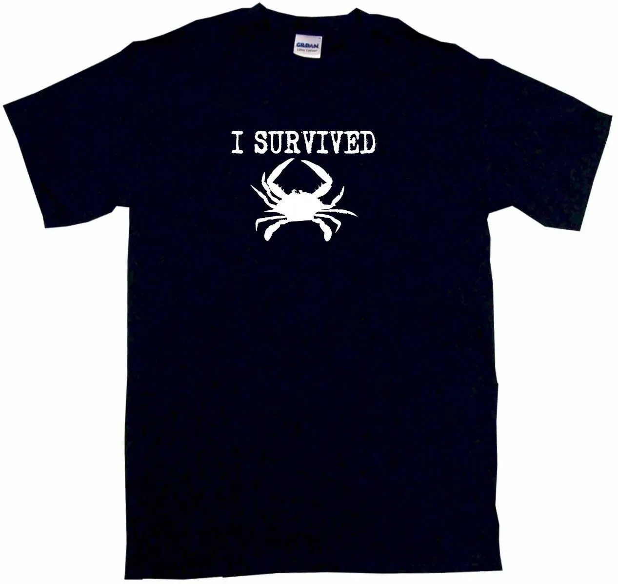 I Survive Crab Logo Мужская футболка выберите размер и цвет маленький 3XL с коротким