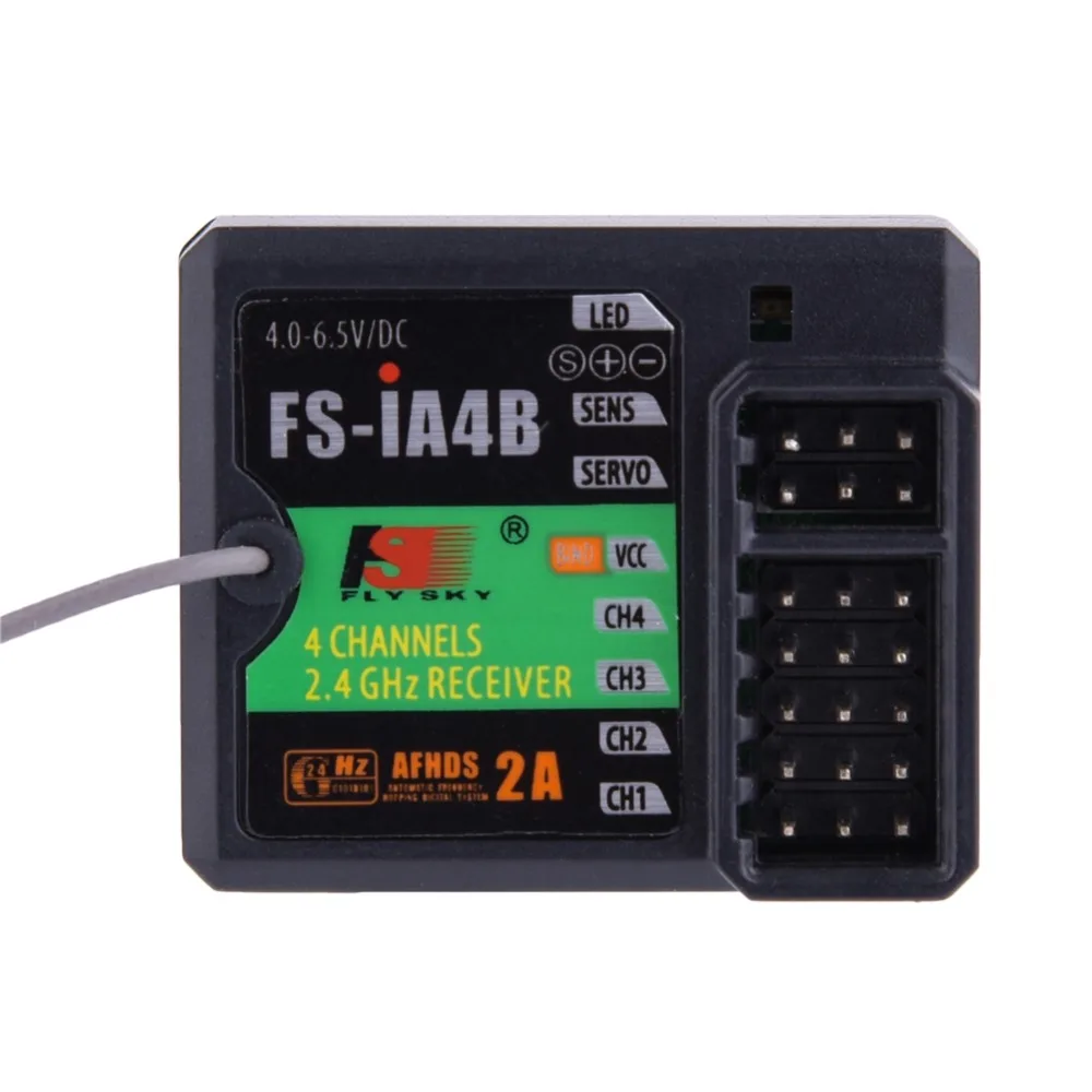 FLY SKY FS-IA4B 2 4G 4-канальный приемник поддерживает обратную связь данных для FS i4 i6 i10 iT4S