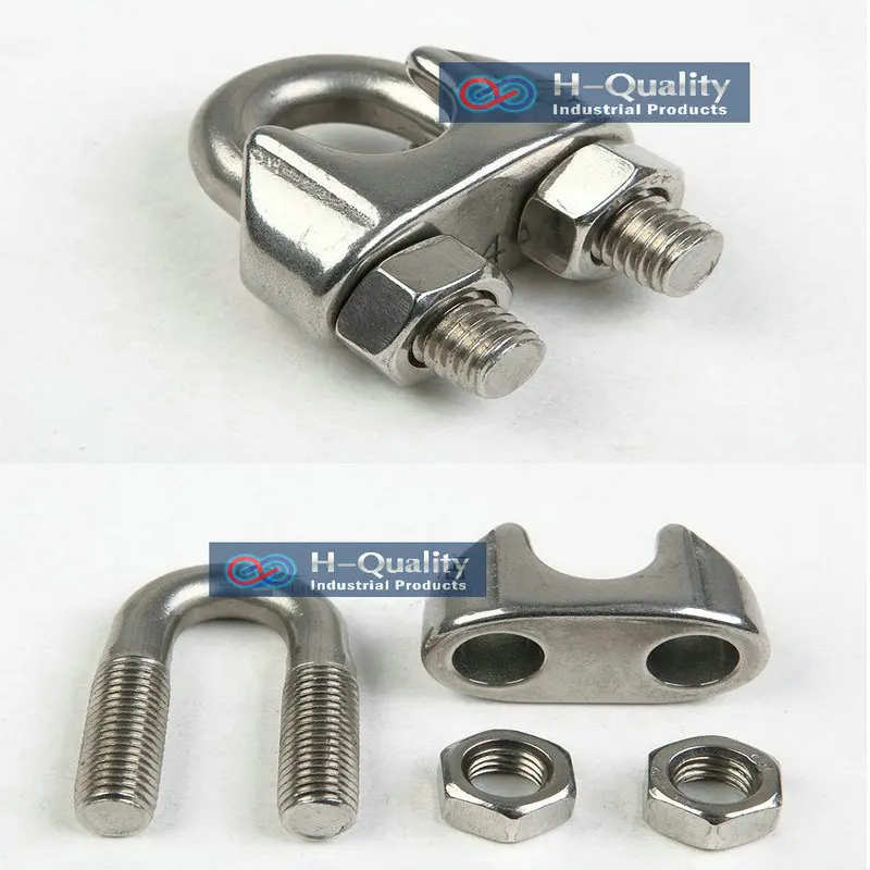 Зажимы для троса из нержавеющей стали AISI316 M12 DIN741 10 шт./лот оборудование