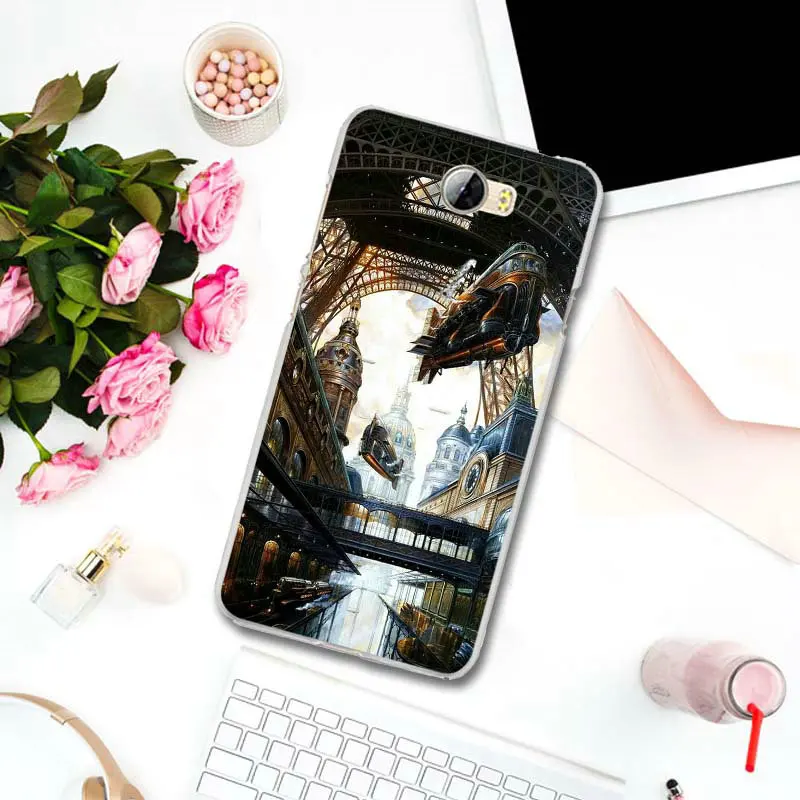 Чехол для телефона мягкий TPU чехол Huawei P8 P9 P10 P20 P30 Mate 10 Lite Pro Y3 Y5 Y6 II Honor 7 смарт сумки стимпанк Подводное