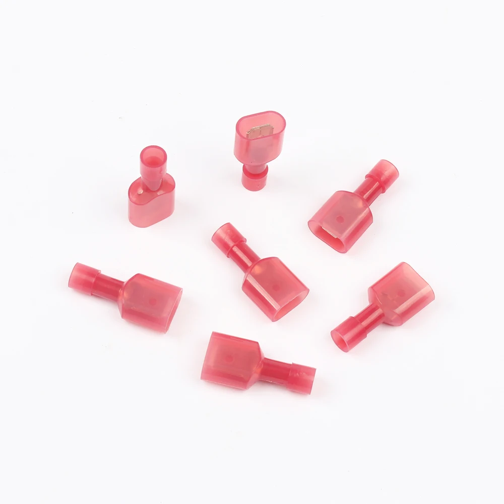 

NEW 50PCS MDFN1.25-250 MDFN1-250 NYLON brass Male Insulated Spade joint Cable Wire Connector suit 0.5-1.5mm2 22-16AWG