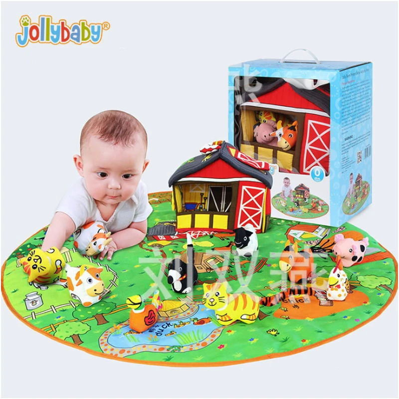 Jollybaby детский игрушка Reborn baby Doll 3D игровой коврик для детей 0 1 3 года Infantil Обучающие