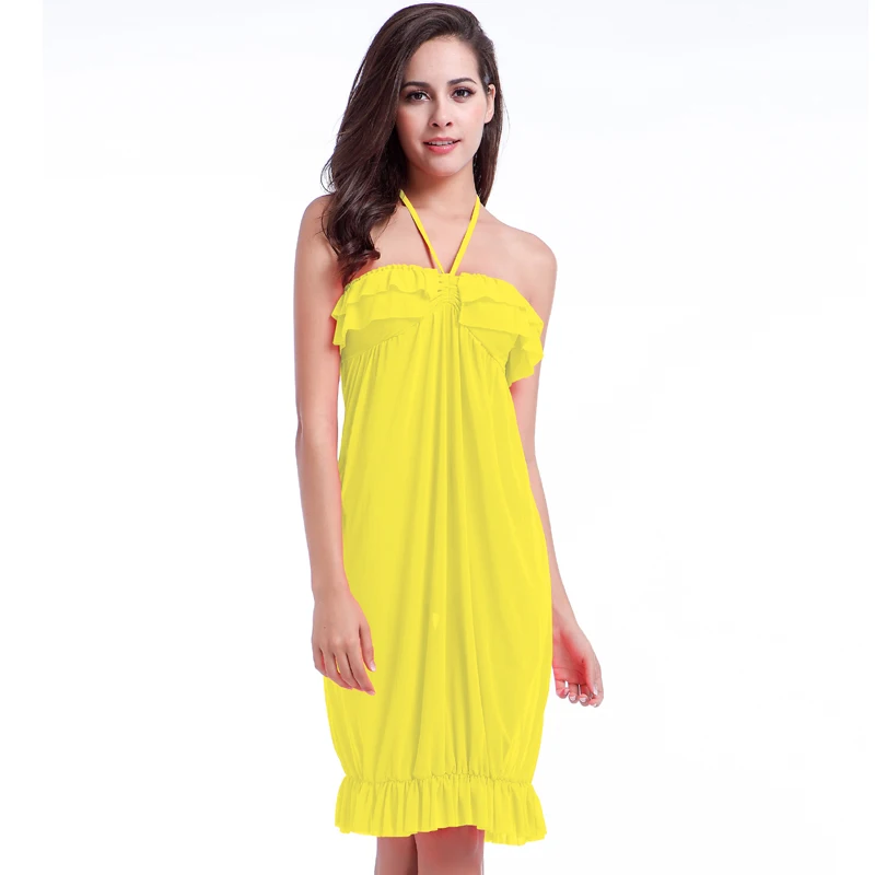 Мини халат с оборками женский топ купальные костюмы раскрывает