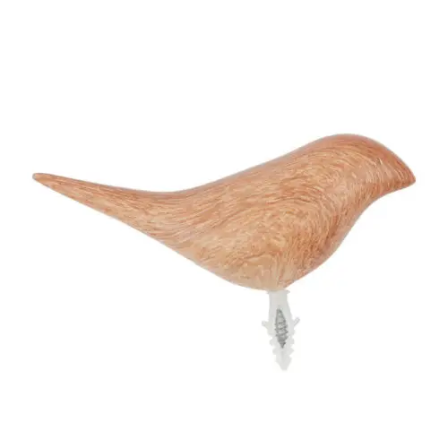 

1 pcs Creative Bird Shape Wall Hooks Home Decoration Resin Wood Grain Storage Rack Bedroom Door After Coat Hat Hanger
