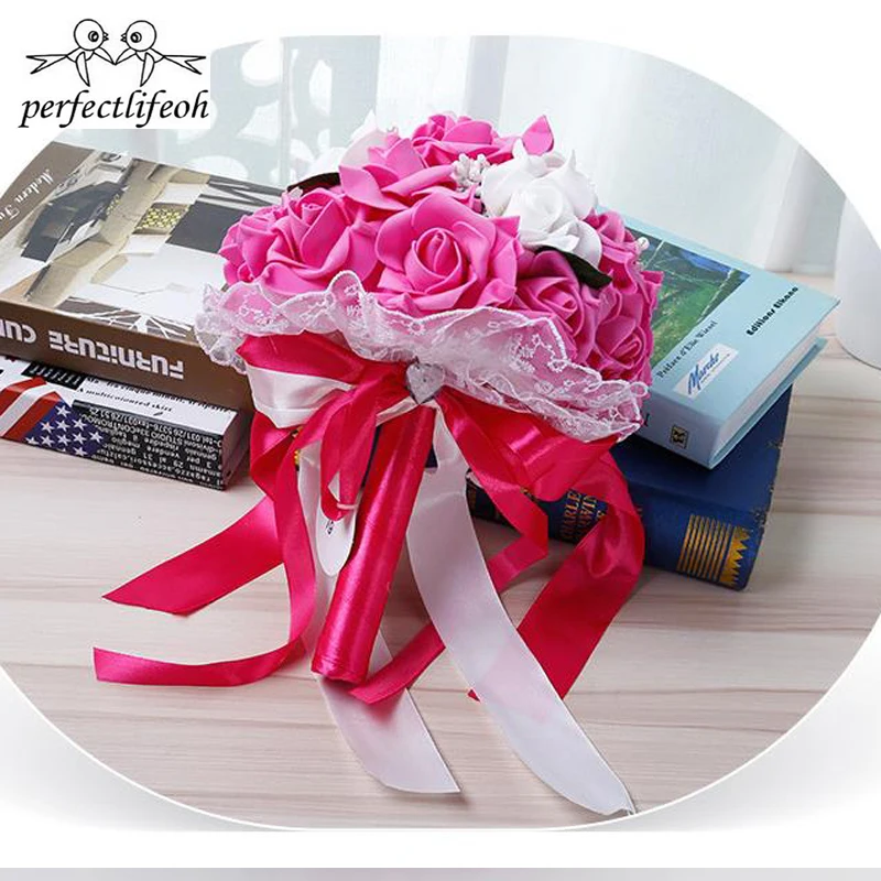 perfectlifeoh Wedding bouquet Bridal Bride holding flower Bridesmaid Foam flowers Rose wedding bridal | Свадьбы и торжества