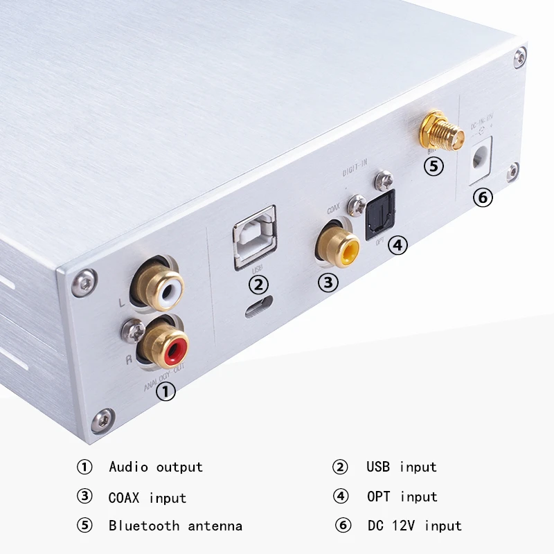 Es9038q2m ЦАП CSR8675 Поддержка bluetooth 5,0 коаксиальный Оптический USB вход PCM 384 кГц DSD 64 DSD256 усилитель бесплатно