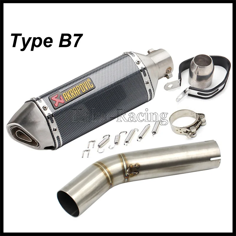 Мотоциклетная средняя труба с Akrapovic выхлопной глушитель хвост для Suzuki GSXR600 GSXR750