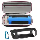 Жесткий футляр для хранения 2 в 1 из ЭВА на молнии + Мягкий силиконовый чехол для JBL Charge 4, чехол для Bluetooth динамика для колонки JBL Charge 4