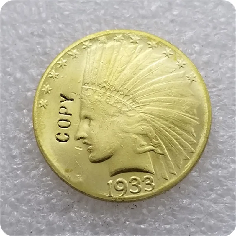 США 1930 1933 $10 индийская голова золотые копии монет|Безвалютные монеты| |