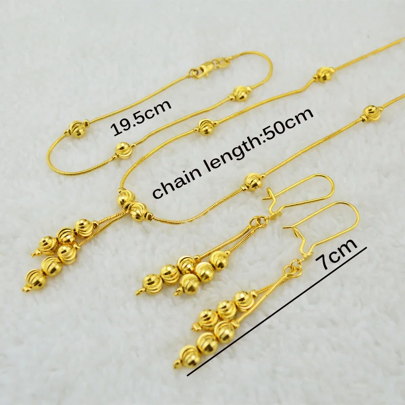 Комплект из колье серёг и браслета в эфиопском стиле|set gold|bracelet setfashion set |