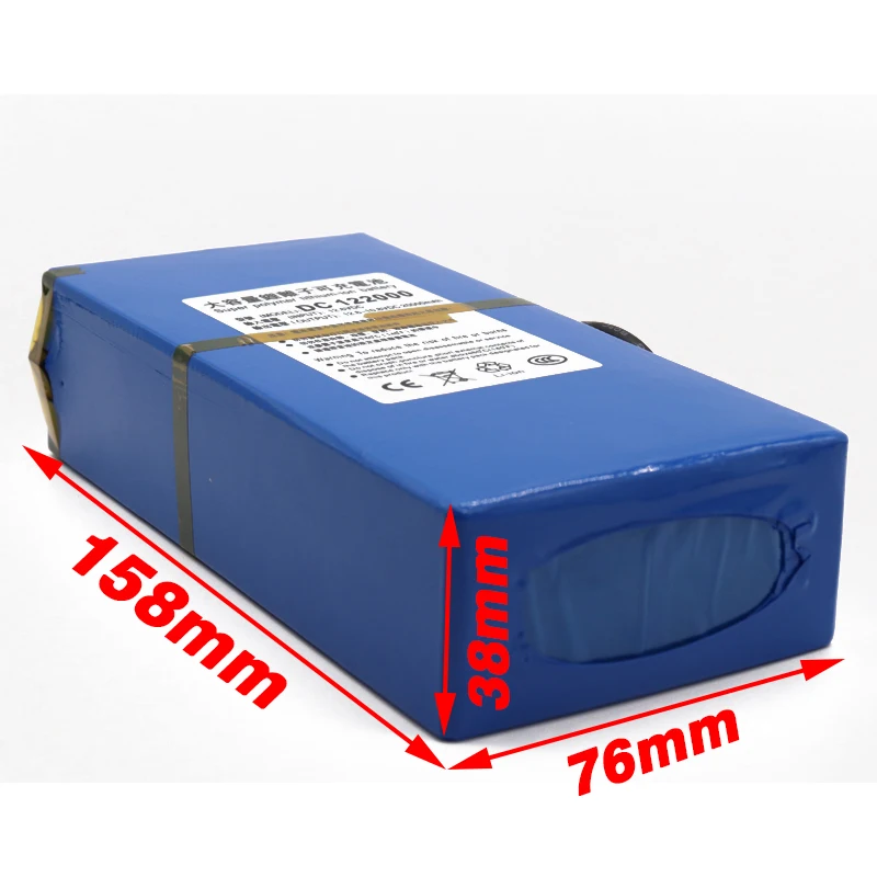 Прочный DC 12 V 20000 mAh перезаряжаемый литиевый аккумулятор 6 v 20Ah для беспроводной