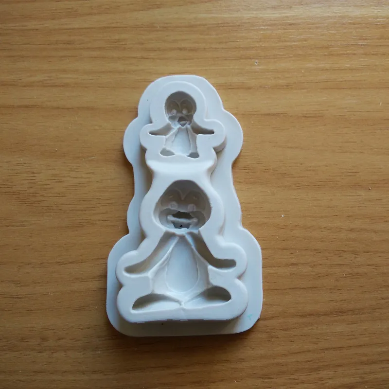 2 шт. силиконовые Пингвины для украшения шоколада|baking tools|silicone fondantcake mold |