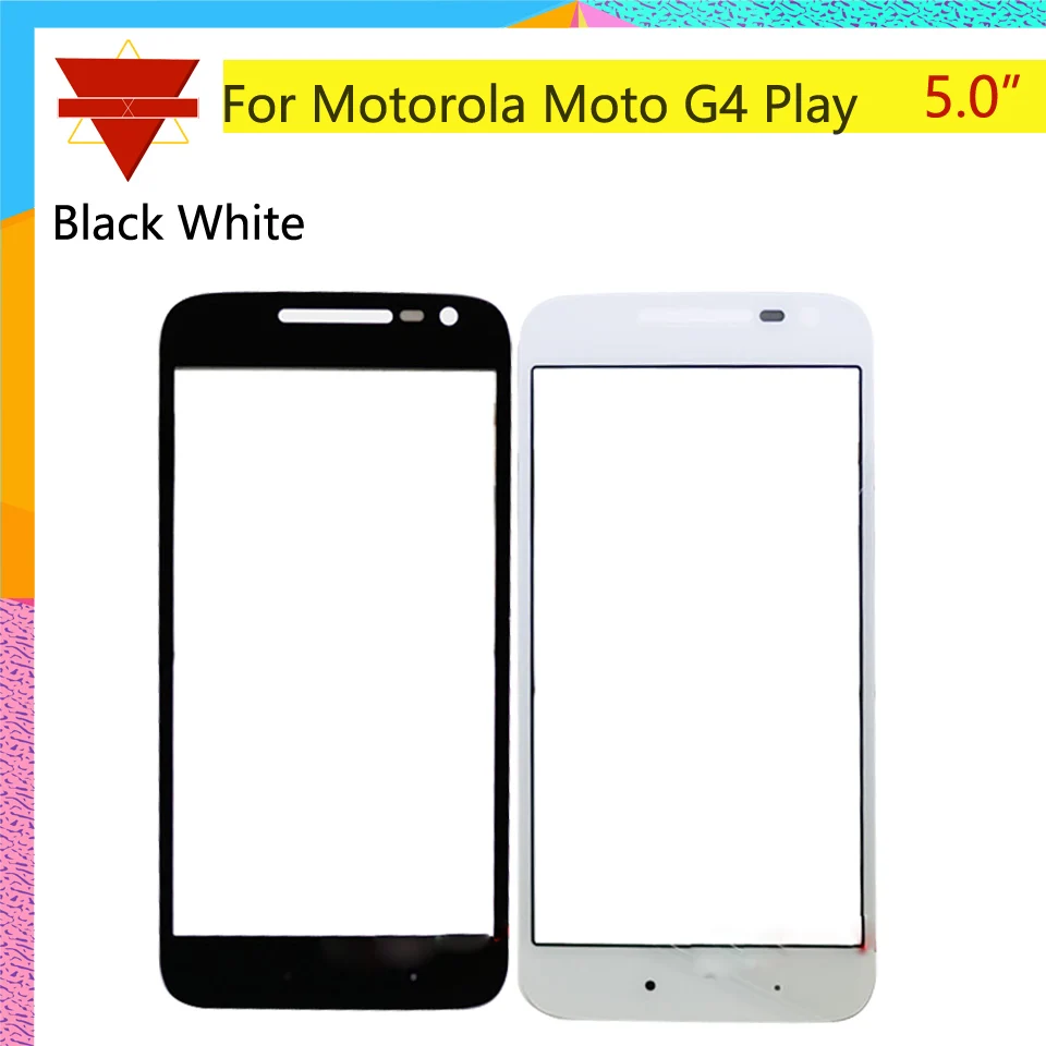 5 0 LCD Переднее стекло объектива для Motorola Moto G4 Play XT1607 XT1609 передний внешний экран