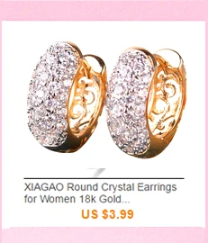XIAGAO X shape Amazing Flash AAA Cz камень Pave Установка кубический циркон кристалл золотой цвет модные серьги обруча для женщин ME213