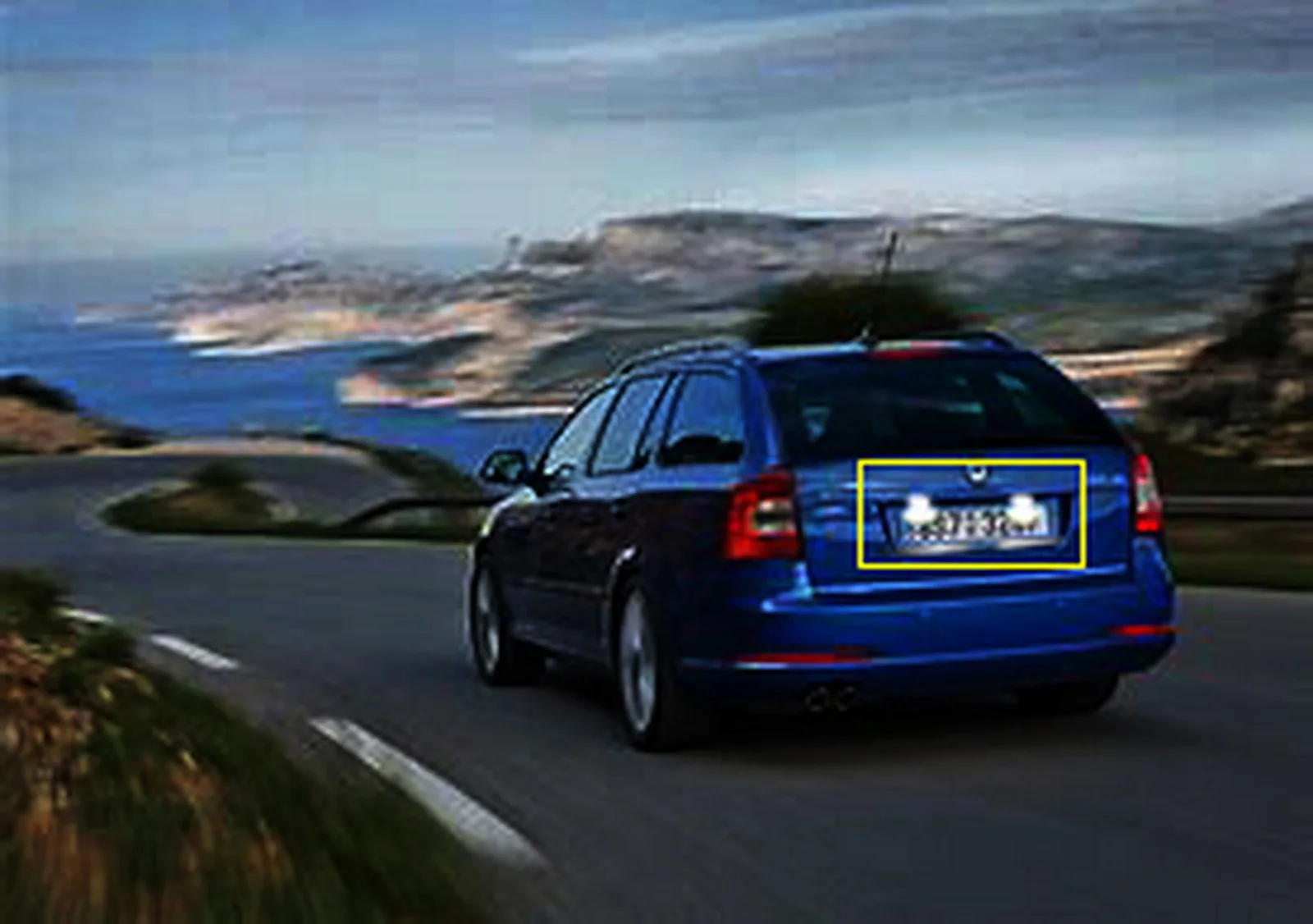 ANGRONG для Skoda Octavia 1Z 2004-2013 Roomster 5J 06-15 Светодиодный светильник номерного знака