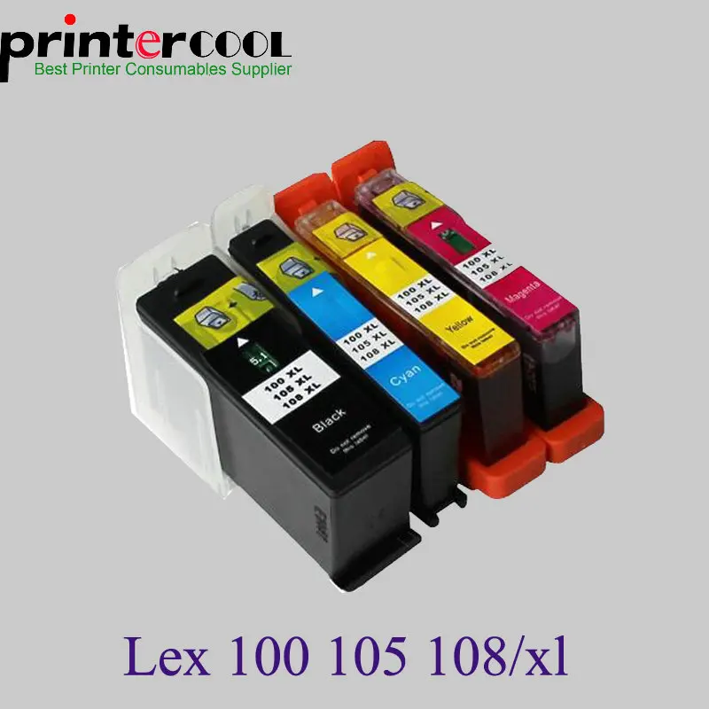 Картридж с чернилами Einkshop 100 100xl 105 105xl 108 108xl для Lexmark S305 S405 S505 S605 Pro205 Pro705 Pro805 Pro905 708 208
