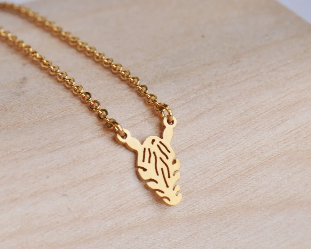 Милое дизайнерское ожерелье из нержавеющей стали с головой зебры для женщин