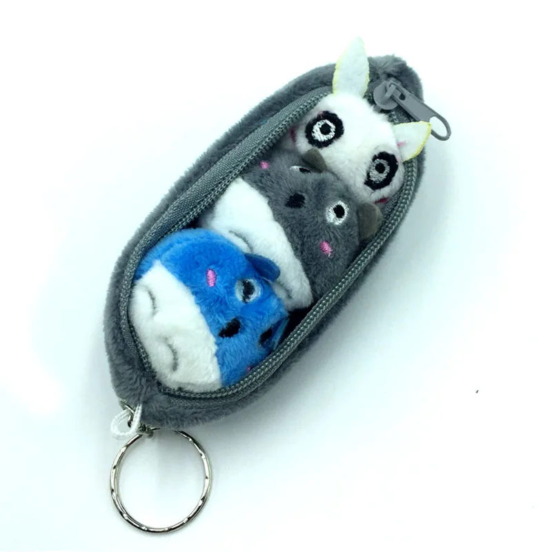 10 см Серый Тоторо горох бобы кулон плюшевая мягкая игрушка брелок детский